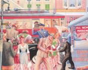 Extra Paper (State Street Scene) - 阿基保尔·约翰·莫特利